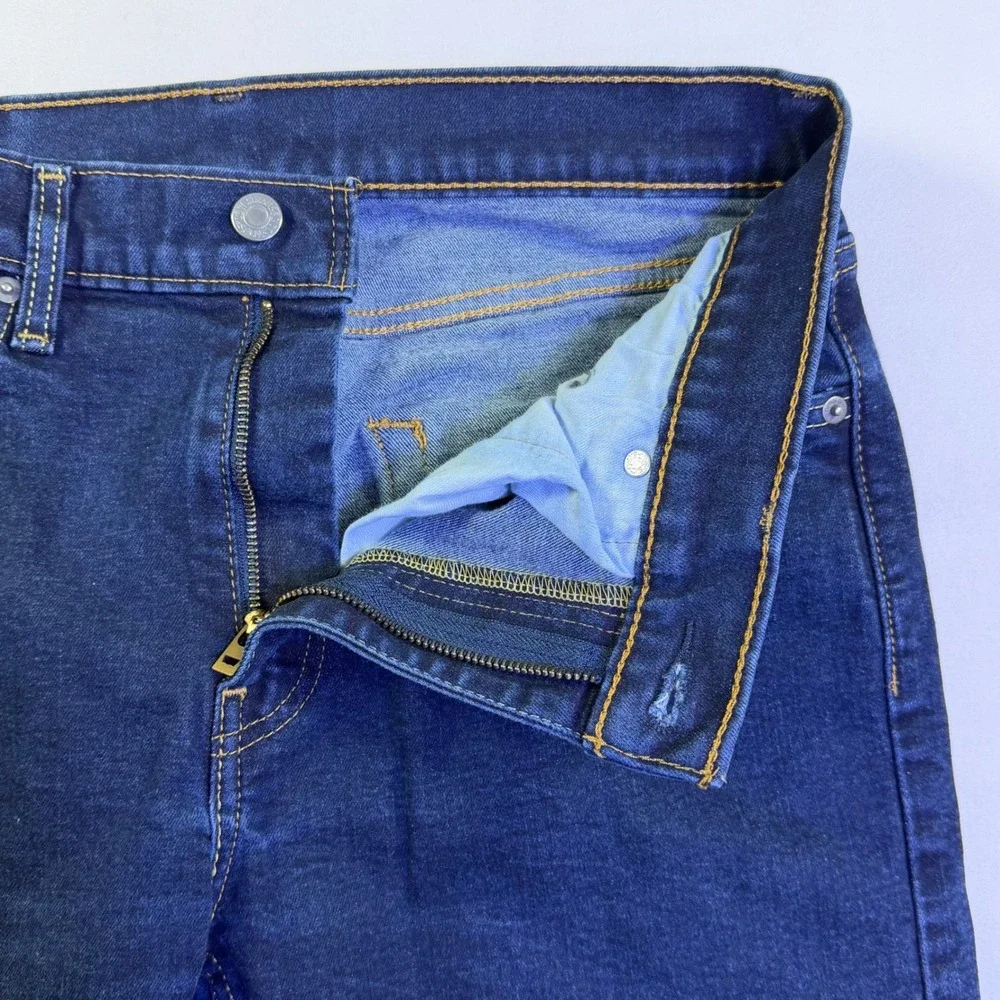 Levis 502 Regular Taper Mens Jeans Blue Indigo Stretch Denim 32x28